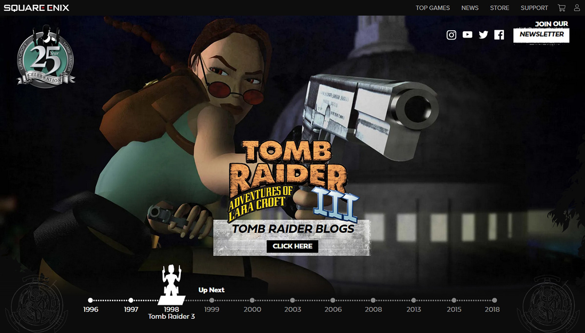 A Tomb Raider 25. évfordulójának hivatalos weboldala - Tomb Raider 3