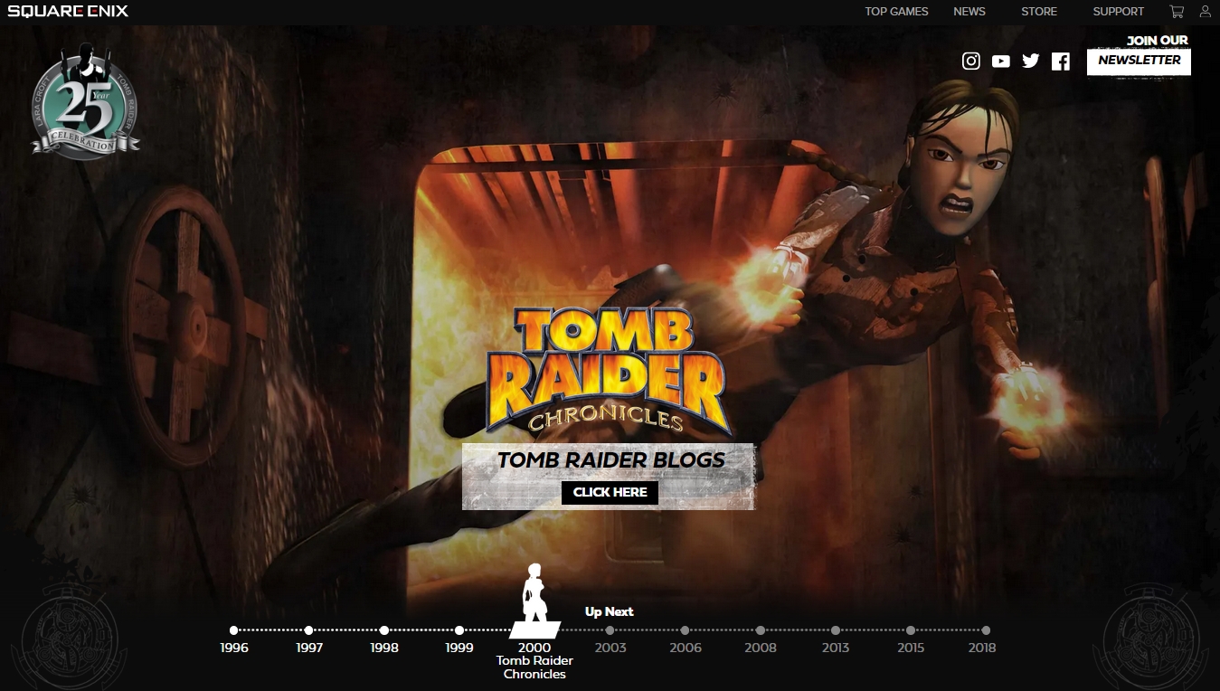 A Tomb Raider 25. évfordulójának hivatalos weboldala - Tomb Raider 5